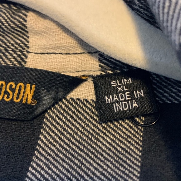 Harley-Davidson Men's Buffalo Plaid Button Front Long Sleeve Shirt - Picture 5 of 11